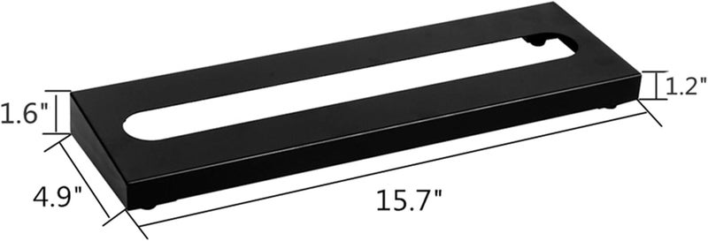 Soyan Mini Guitar Pedal Board 15.7" x 4.9" Single-Row Pedalboard (SPB-16N) - Image 4