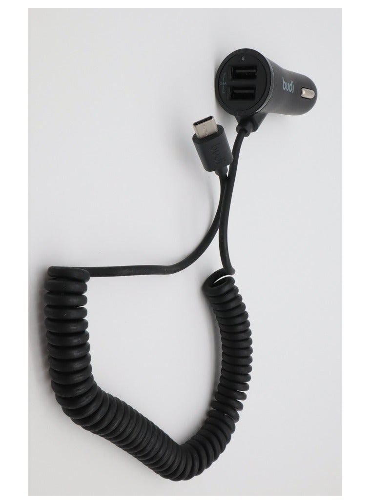 budi Car Charger With USB Type-C Connector - Image 3