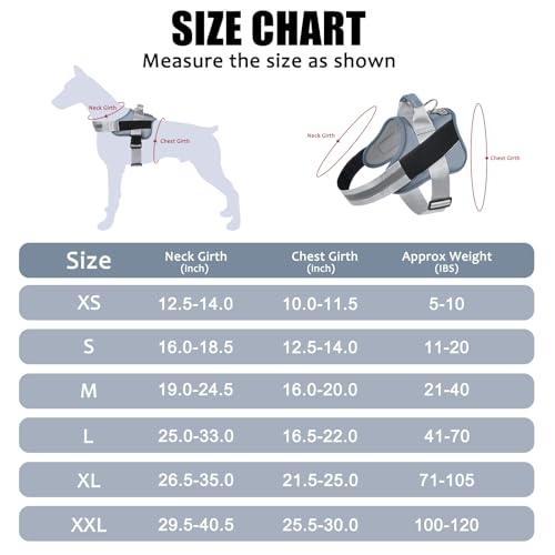 Bolux Dog Harness, No-Pull Reflective Dog Vest, Breathable Adjustable Pet Harness with Handle for Outdoor Walking - No More Pulling, Tugging or Choking (Blue, M) - Image 4