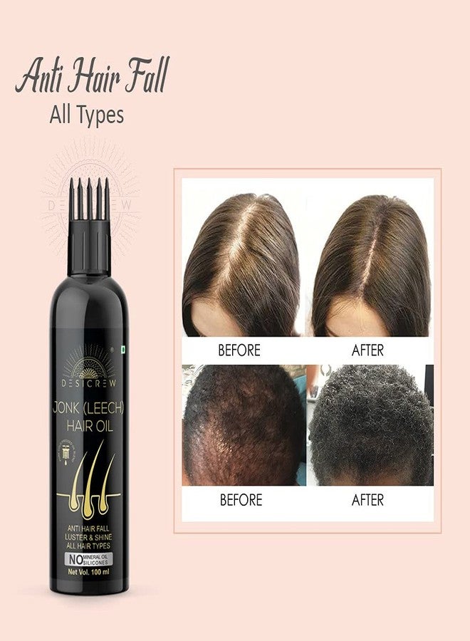 Desicrew Jonk (leech) Oil & Jonk (leech) Shampoo for Hair Fall Control 200 ml (Pack of 2, 100 ml each) - Image 3