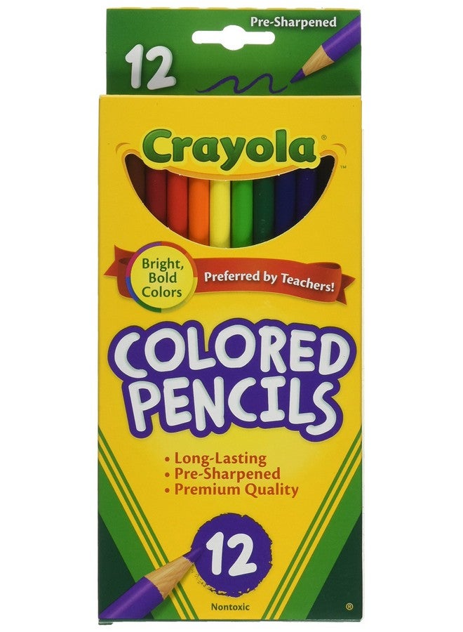 Crayola 684012 Colored Pencils 12Count Pack Of 3 Assorted Colors - Image 1