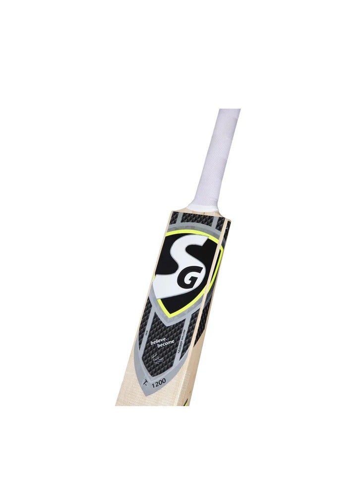 SG T-1200 Kashmir Willow Scoop Bat For Tennis Cricket Ball - Image 3