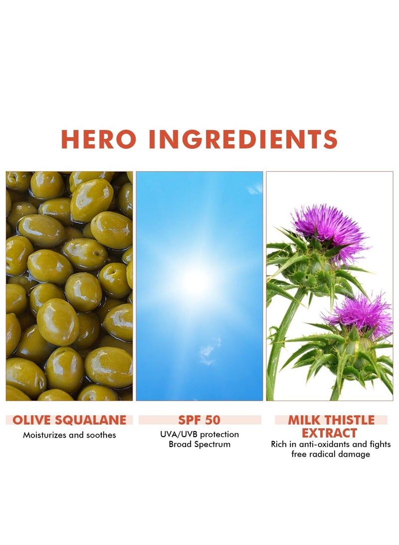 Conscious Chemist® Dewy Ceramide Sunscreen SPF 50 PA++++ | For Oily Skin | UVA/UVB & Blue Light Protection | Fragrance-Free | For Men & Women, All Skin Type - Sun Drink | 20g - Image 3