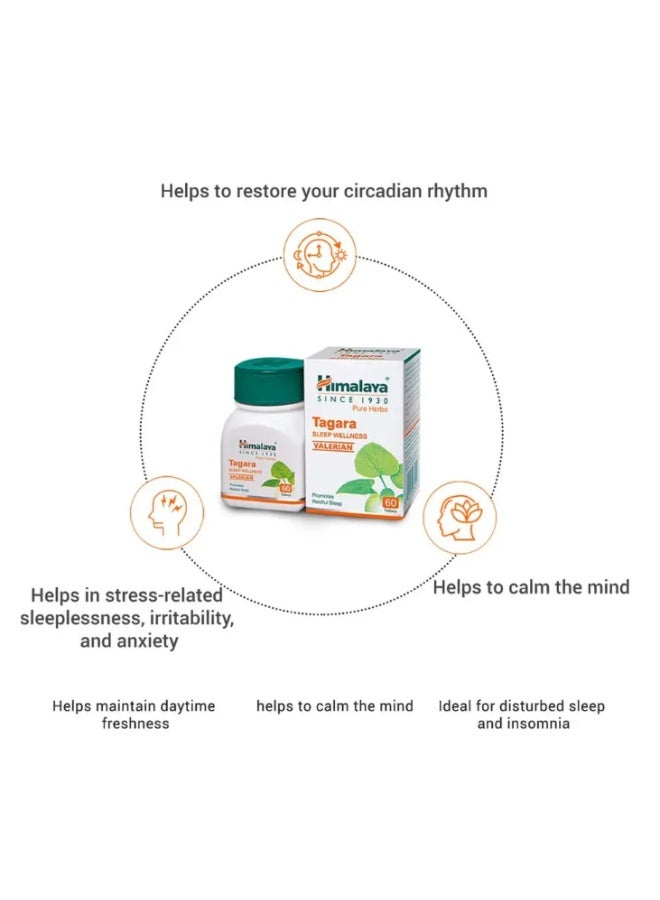 Himalaya Tagara Sleep Wellness Dietary Supplement - 60 Tablets - Image 5