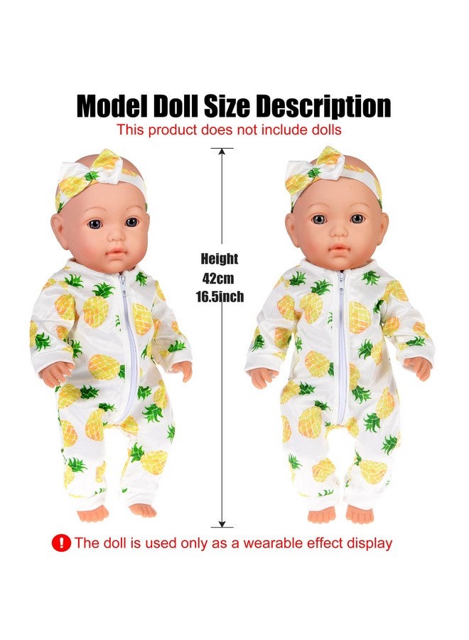 ebuddy 10 Sets Baby Doll Clothes- Fashion Outifts Fit for 14-16 inch Baby Doll, 43 cm New Born Baby Dolls, 15 inch Baby Dolls，18 Inch Doll (No Doll) - Image 3