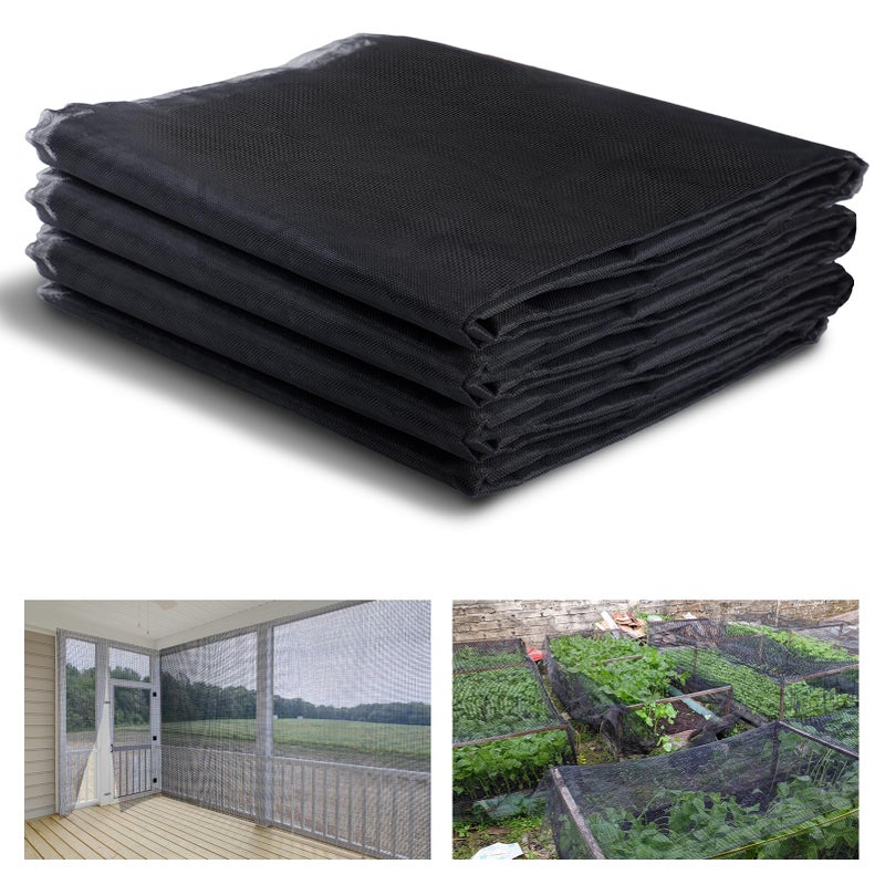 ANPHSIN Stronger Garden Mesh Netting - 10 x 33 ft PP Nanocomposite Bird Net Barrier, Mosquito Netting Screen for Outdoor Plants Vegetables Patios Balconies Terraces, Shading Rate 33% (Black) - Image 1