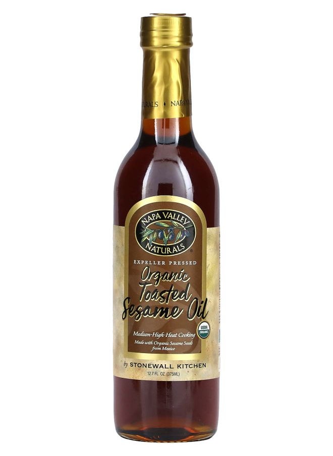 napa valley naturals - Organic Toasted Sesame Oil 12.7 fl oz (375 ml) - Image 1