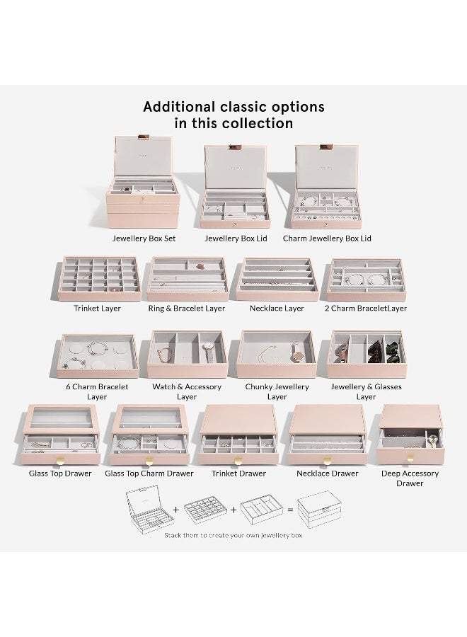 Stackers Blush Pink Classic Medium Jewellery Box Necklace Layer - Image 4