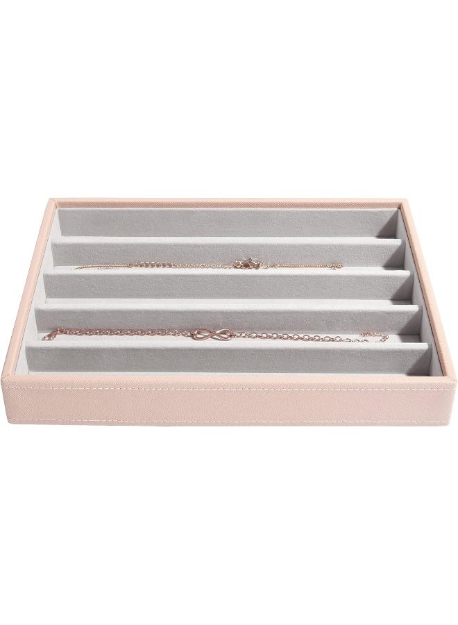 Stackers Blush Pink Classic Medium Jewellery Box Necklace Layer - Image 1