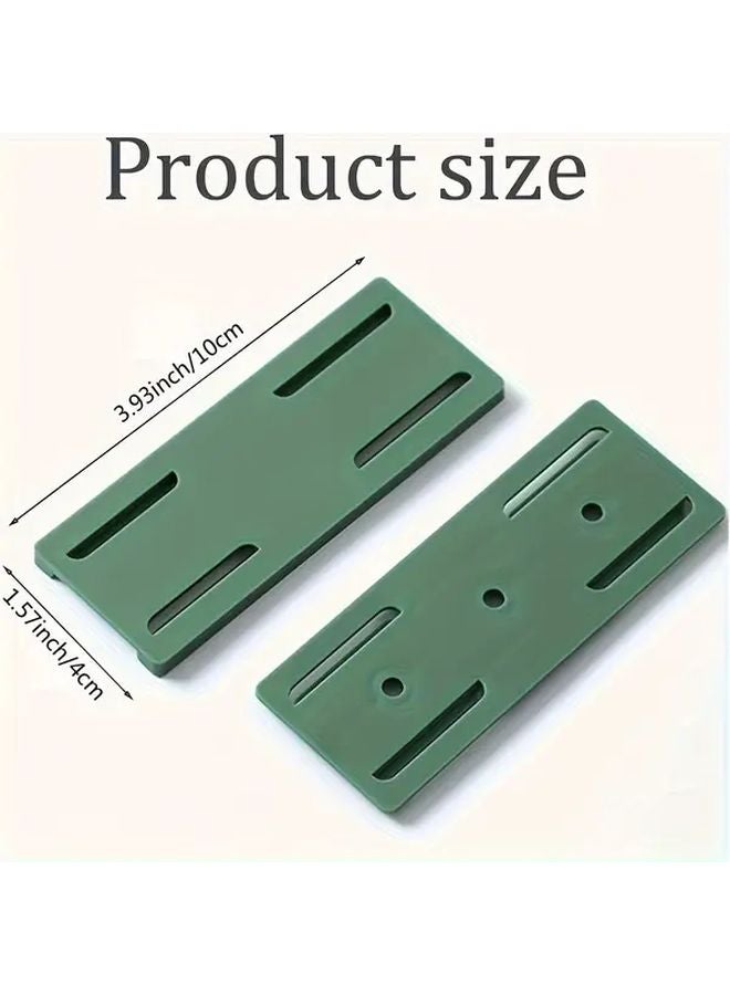 5pcs Orange Self Adhesive Socket Holder No Drill Wall Mounted Power Strip Organizer - Image 4