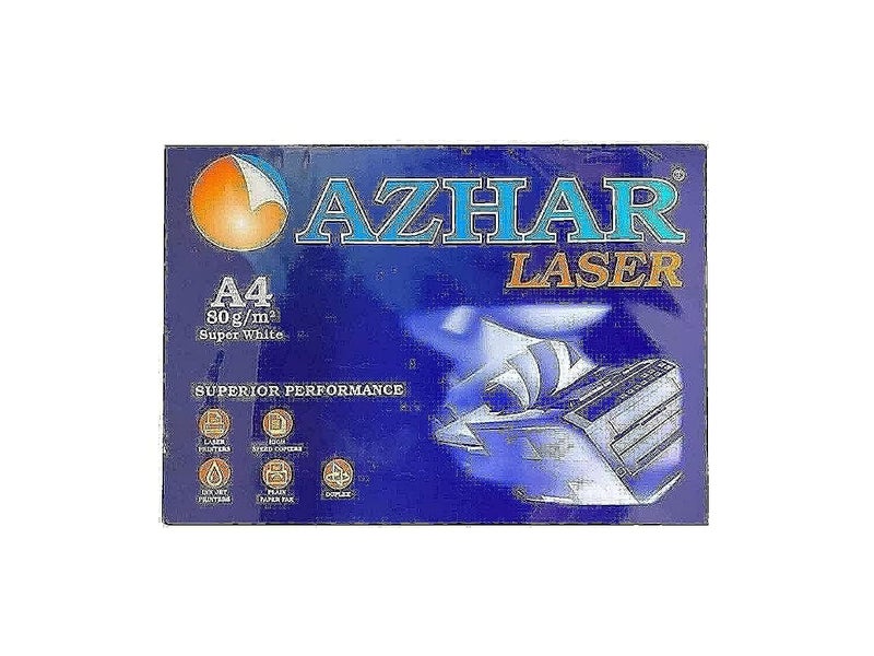 Azhaar Copy Paper A4-80 gm - Pack of 500 Sheets.