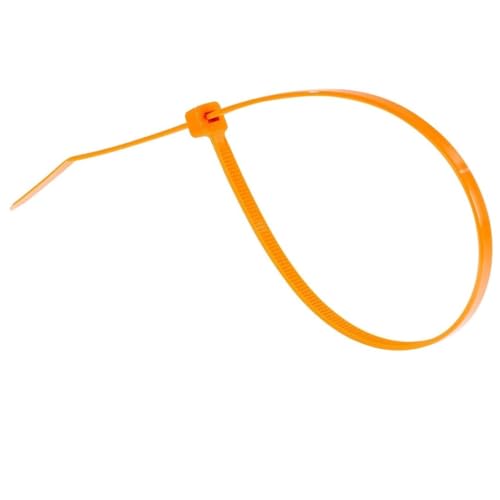 GTSE 12 Inch Orange Zip Ties, 100 Pack, 50lb Strength, UV Resistant Long Nylon Cable Ties, Self-Locking 12" Tie Wraps - Image 3