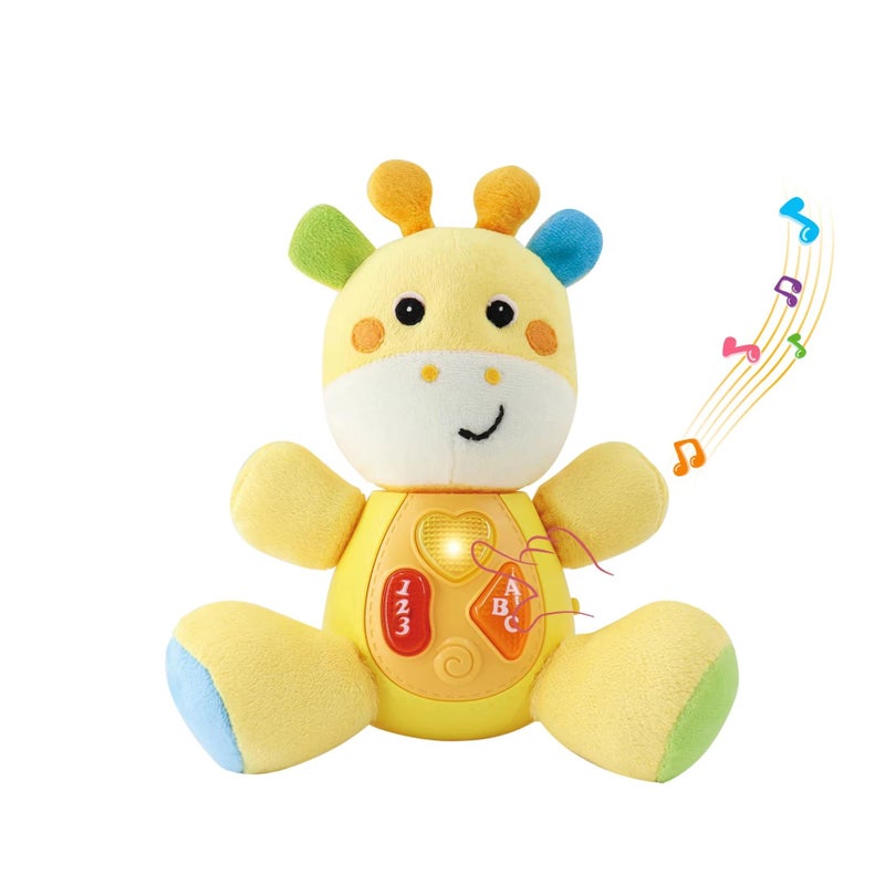 Y&D High-quality Cartoon Animal Plush Toys, Educational Animals with Lights and Music - Image 2