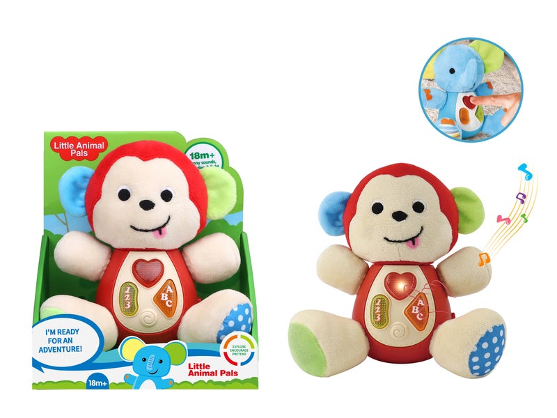 Y&D High-quality Cartoon Animal Plush Toys, Educational Animals with Lights and Music - Image 4