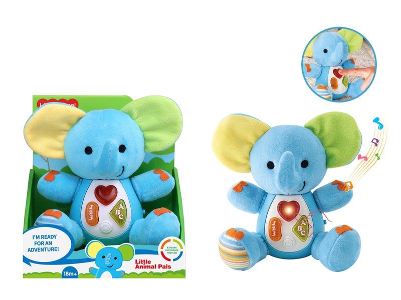 Y&D High-quality Cartoon Animal Plush Toys, Educational Animals with Lights and Music - Image 3