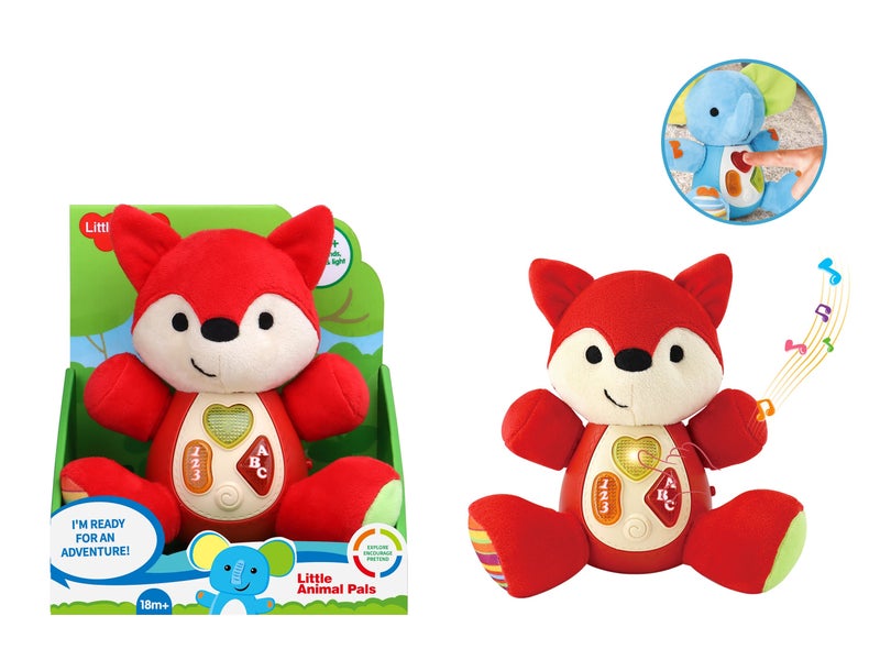 Y&D High-quality Cartoon Animal Plush Toys, Educational Animals with Lights and Music - Image 5
