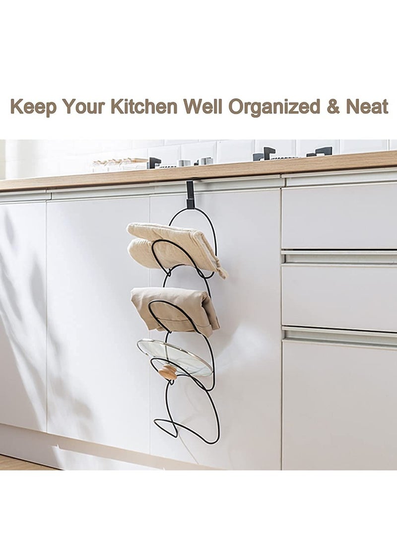 Generic Multi-Functional Hat Rack with 10 Rings - Versatile Organizer for Caps, Scarves, Handbags, and More - Space-Saving Closet Storage Solution in Black  - Image 5