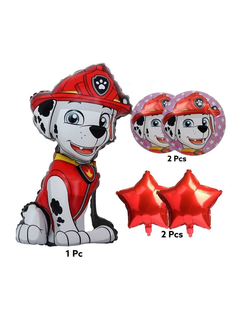 Highland 5 Piece Marshall Paw Patrol Balloons for Paw Patrol Birthday Decorations - Image 2