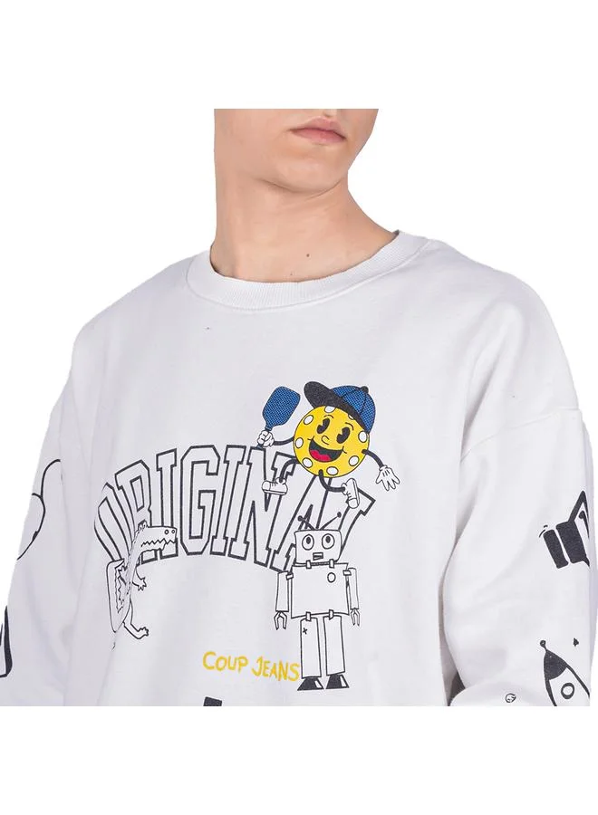 Coup Coup Mens - Crew Neck Original Print Sweatshirt