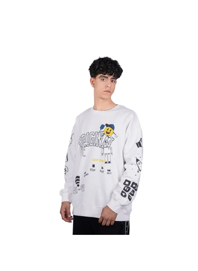 Coup Coup Mens - Crew Neck Original Print Sweatshirt