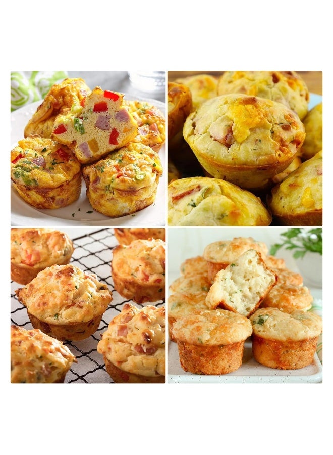 Silicone Muffin Pan - Muffin Tins Nonstick 12 cup, Silicone Cupcake Pan Nonstick Silicone Molds Great for Making Muffin Cakes, Bread, Tart - BPA Free Baking Accessory - Image 4