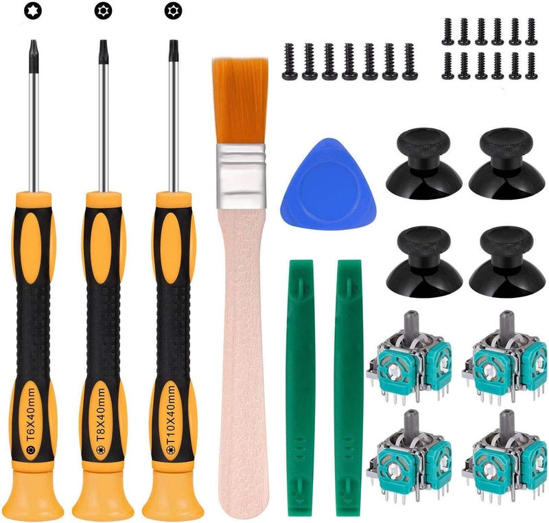 RGEEK Xbox One Controller Joystick Replacement, 4PCS Xbox one Joysticks Replacement Parts with T6 T8 T10 Repair Screwdriver Kit for Xbox One Controller - Image 1