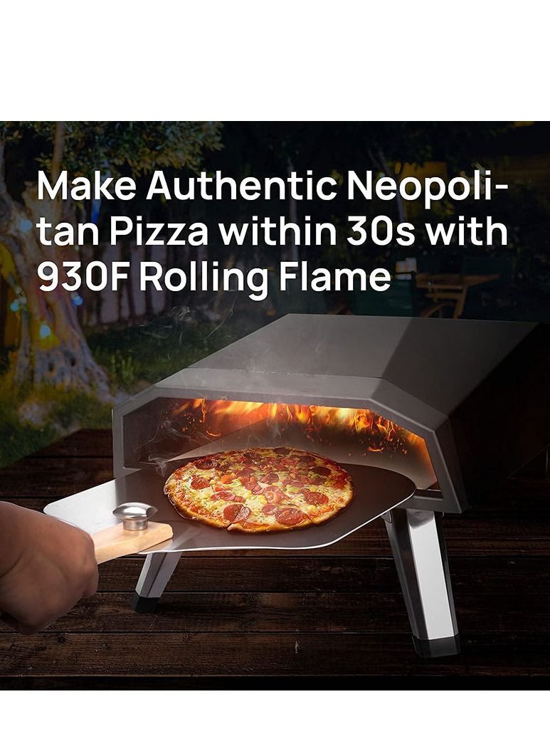 Egardenkart Egardenkart 12" Portable Gas Pizza Oven Outdoor - Propane Pizza Ovens for Outside with Pizza Stone for Oven  - Image 5