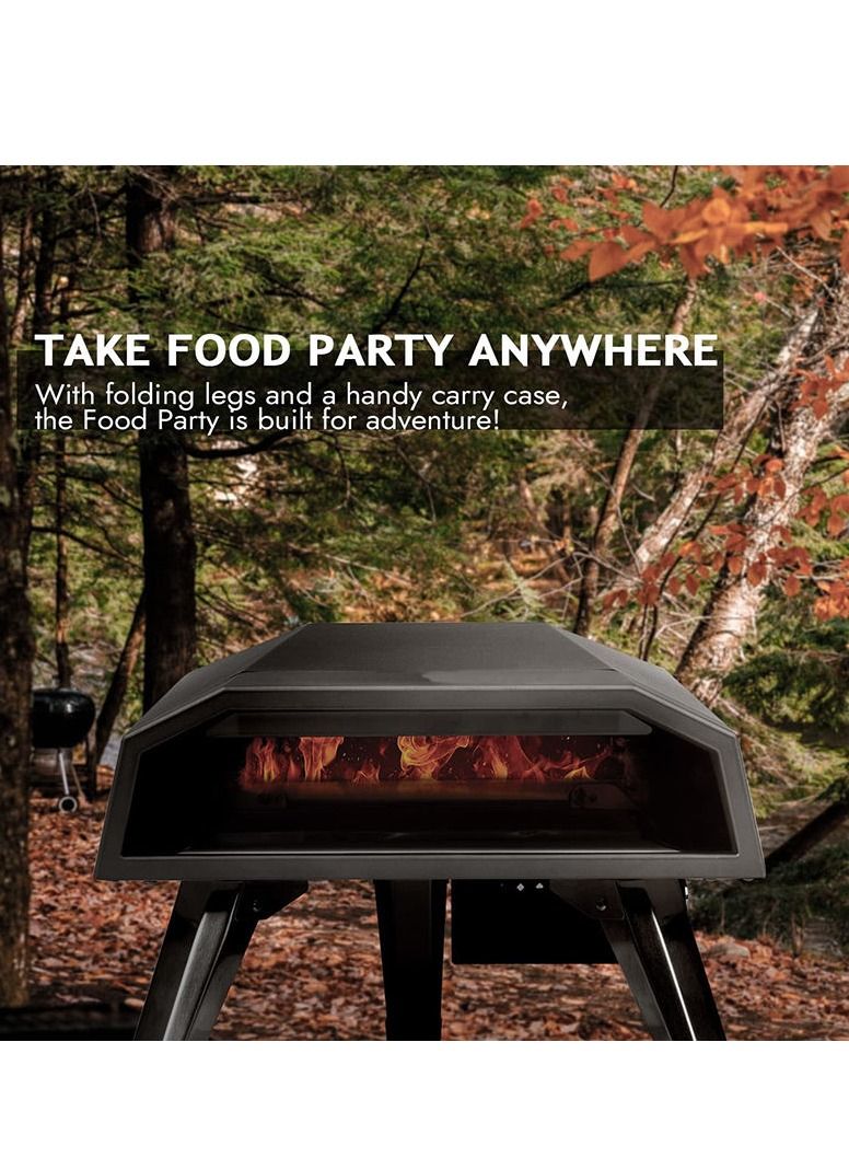 Egardenkart Egardenkart 12" Portable Gas Pizza Oven Outdoor - Propane Pizza Ovens for Outside with Pizza Stone for Oven  - Image 4