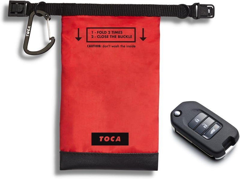 TOCA Keyless Go Protection, Faraday Bag Car Key with RFID Blocker, No Signal Sleeve Key Protection for EMF Blocker, Effective Remote Key Shielding to Protect Against Signals, 15 x 8 cm - Image 1