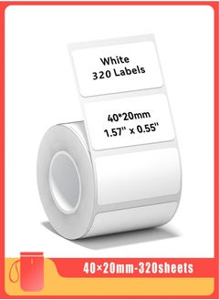 KIIUMI B21/B1/B3S Label Maker Tape Waterproof Thermal Label Paper Sticker Labels for Barcode Printing 40*20mm White  - Image 1