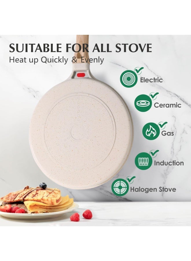 سبيس شوب طاسة سيراميك غير لاصقة مقسمة ل 3 خانات بيد خشب - Image 3