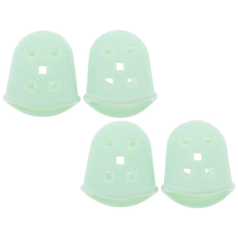 2 Pairs of Kalimba Finger Protectors Anti- Finger Covers Silicone Thumb Sleeves - Image 1