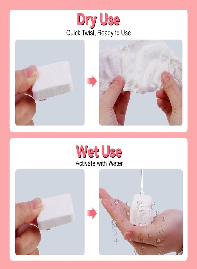 ICOTLE Compressed Towel 100 Pcs, Disposable Compressed Face Towels, 10×12 Inch Expanded, Portable Cotton Coin Tissues for Travel, Home, Camping & Outdoor Activities - Image 4
