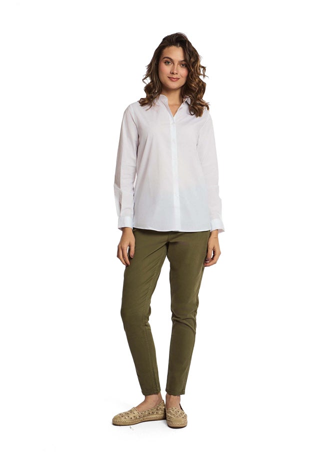DALYDRESS - Fancy Long Sleeve Blouse With Neck Trim - Image 1