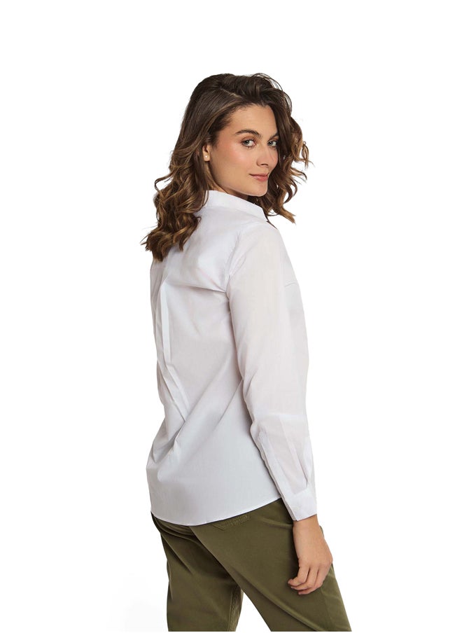 DALYDRESS - Fancy Long Sleeve Blouse With Neck Trim - Image 1