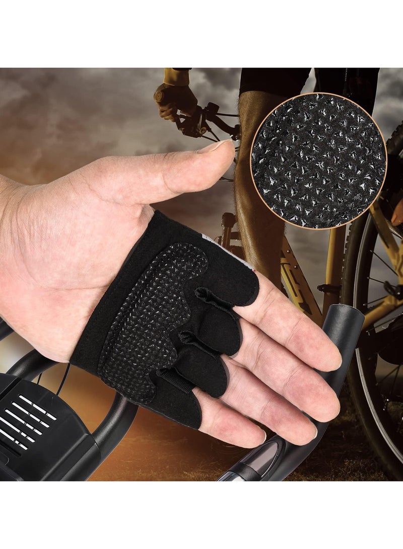 دوغي قفازات التمرين فائقة القبضة أربعة أصابع ، قفازات رياضية مبطنة لحماية راحة اليد قفازات اللياقة البدنية فائقة التهوية وخفيفة الوزن للنساء / الرجال - Image 5