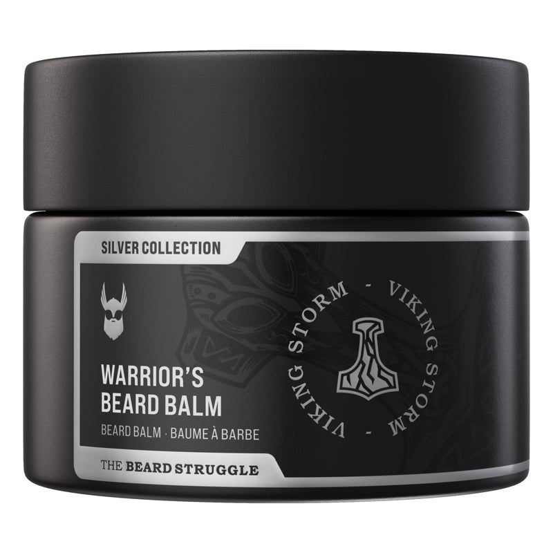 The Beard Struggle Warriors Beard Balm Silver Collection Viking Storm NonGreasy LowHold Formula Luxurious CologneGrade Fragrances 100 Natural Ingredients 50g 176 US oz