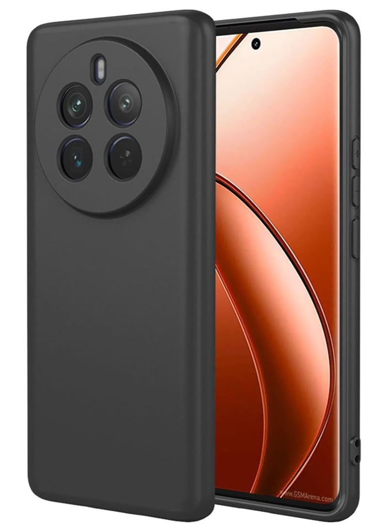 Generic Realme 12 Pro Plus/Realme 12 Pro 5G Case, Soft Flexible Matte Black TPU Cover Full Camera Protection, Shockproof Case for Realme 12 Pro Plus/Realme 12 Pro 5G  - Image 1