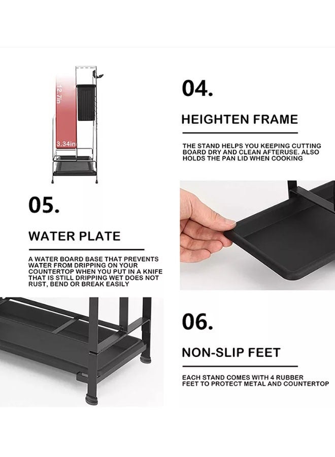 KLNAMAEAAN Stainless Steel Multi purpose Knife Storage Rack - Image 5