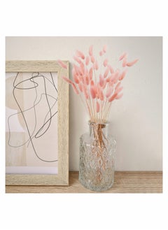 Excefore Rabbit Tail Grass 70 Pcs Dried Pink Pampas Grass Decor for Farmhouse Flower Arrangements Wedding Home Boho Party Decorations  - Image 3