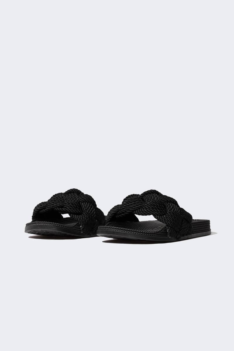 DeFacto Black Woman Woman High Sole Single Strap Slippers Casual - Image 1