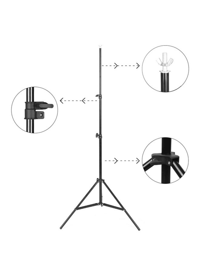 Neutral Photography T-shaped Background Frame 2*1.5 M T-shaped 150*200cm Background Curtain Set Live Green Curtain Equipment - Image 3