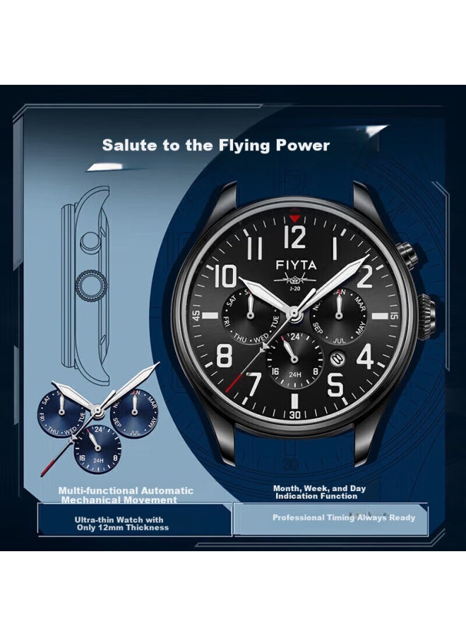 Fiyta Mach Series J-20 Special Commemorative Edition Multifunctional Mechanical Watch For Men, Recommended Holiday Gift For Me - Image 1
