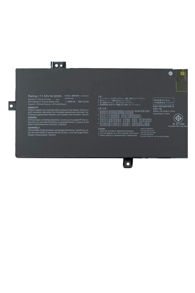Terabyte C31N1831 0B200-03330200 Laptop Battery Replacement for ASUS Pro 3548FA PX574FA P3540FA P574FA Series(11.55V 50Wh 4210mAh) - Image 1