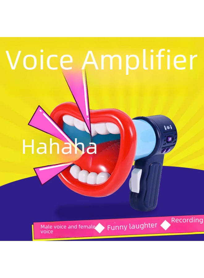 TikTok Cute Fun Small Speaker Multi-purpose Recording Voice Changer Electric Music Microphone Voice Changer Loudspeaker Toy Funny-Color:Pink + Charging Set - Image 2