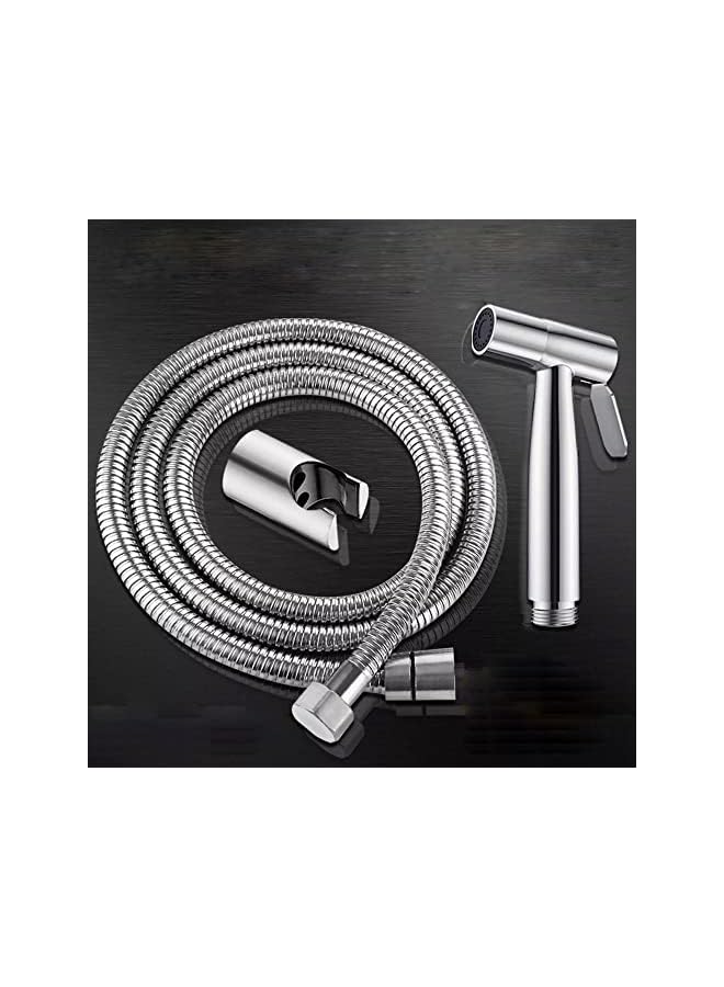 The Bros Bidet Sprayer for Toilet, 1.2M Handheld Shattaf Pipe Set for Self Cleaning Perfect for Washroom Bathroom Cloth Diaper Washing - Image 4