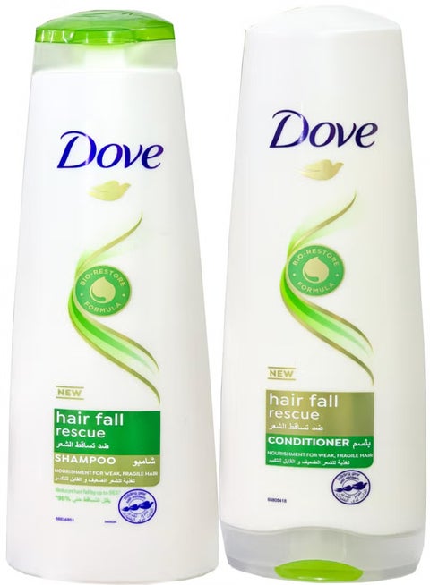 شامبو دوف لمنع تساقط الشعر وتغذية الشعر الضعيف والهش + بلسم لمنع تساقط الشعر وتغذية الشعر الضعيف والهش 700 مل