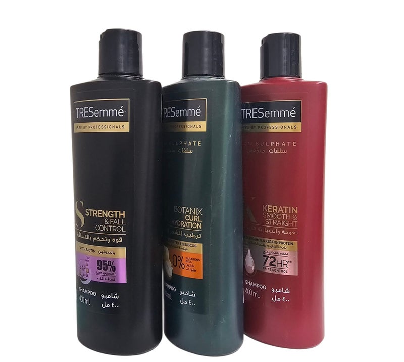 Tresemme 3×1 Shampoo Keratin Smoothness + Hair Moisturizing + Hair Fall Control 400ml per bottle