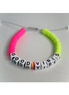 Slons Aksesuar Slons Accessories Fimo Bracelet Good Vibes Written  - Image 2