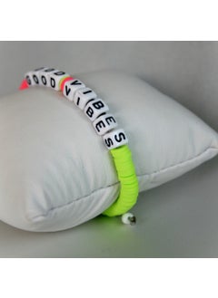 Slons Aksesuar Slons Accessories Fimo Bracelet Good Vibes Written  - Image 3